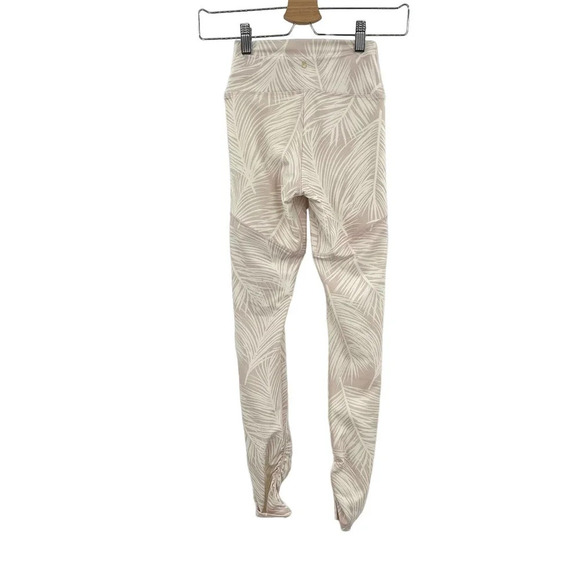 Spiritual Gangster High Vibe Leggings Pink Palm Print Size XS - Picture 5 of 10